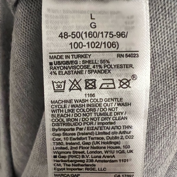 NWT Gap Maternity dress, light grey, size Large. - Picture 5 of 6